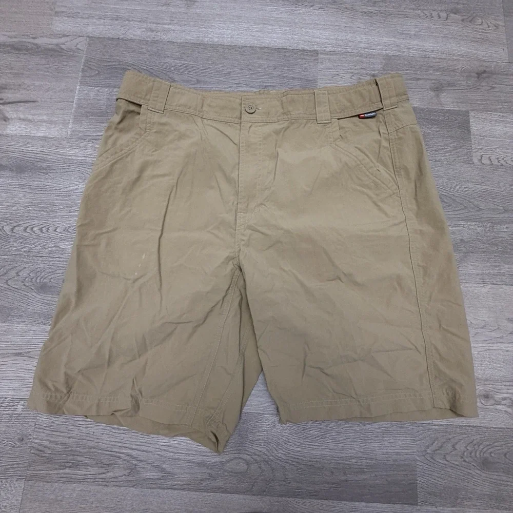 Simms Fishing Shorts Mens XL Tan 9